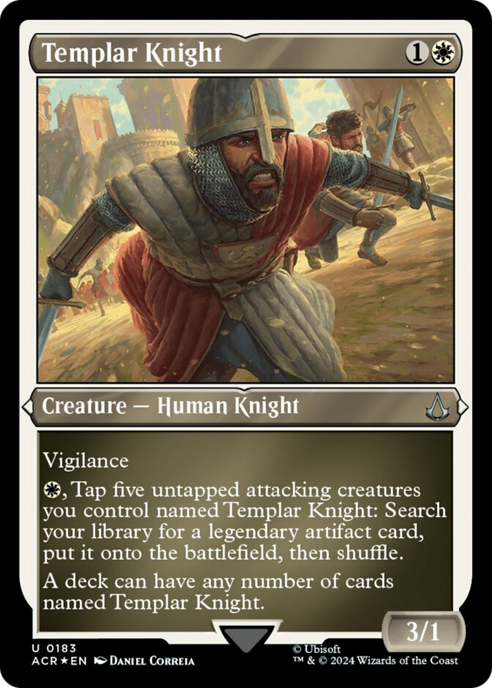 Magic | Templar Knight (Foil Etched) [Assassin's Creed] | The Nerd Merchant