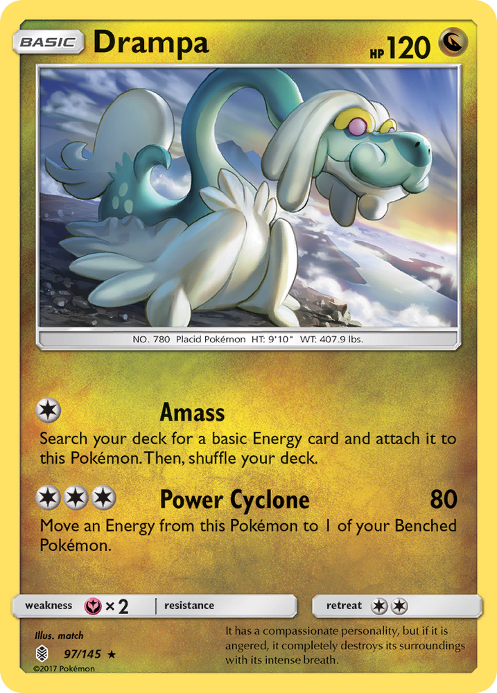 Pokemon | Drampa (97/145) [Sun & Moon: Guardians Rising] | The Nerd Merchant