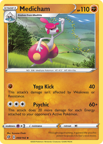 Pokemon | Medicham (098/192) [Sword & Shield: Rebel Clash] | The Nerd Merchant