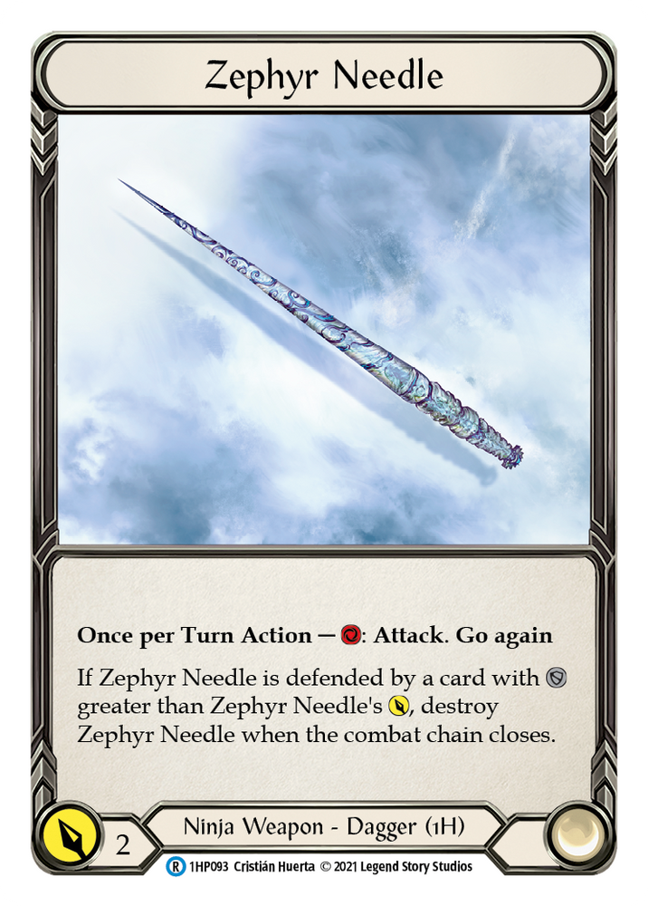 Flesh and Blood TCG | Zephyr Needle (Left) [1HP093] (History Pack 1) | The Nerd Merchant