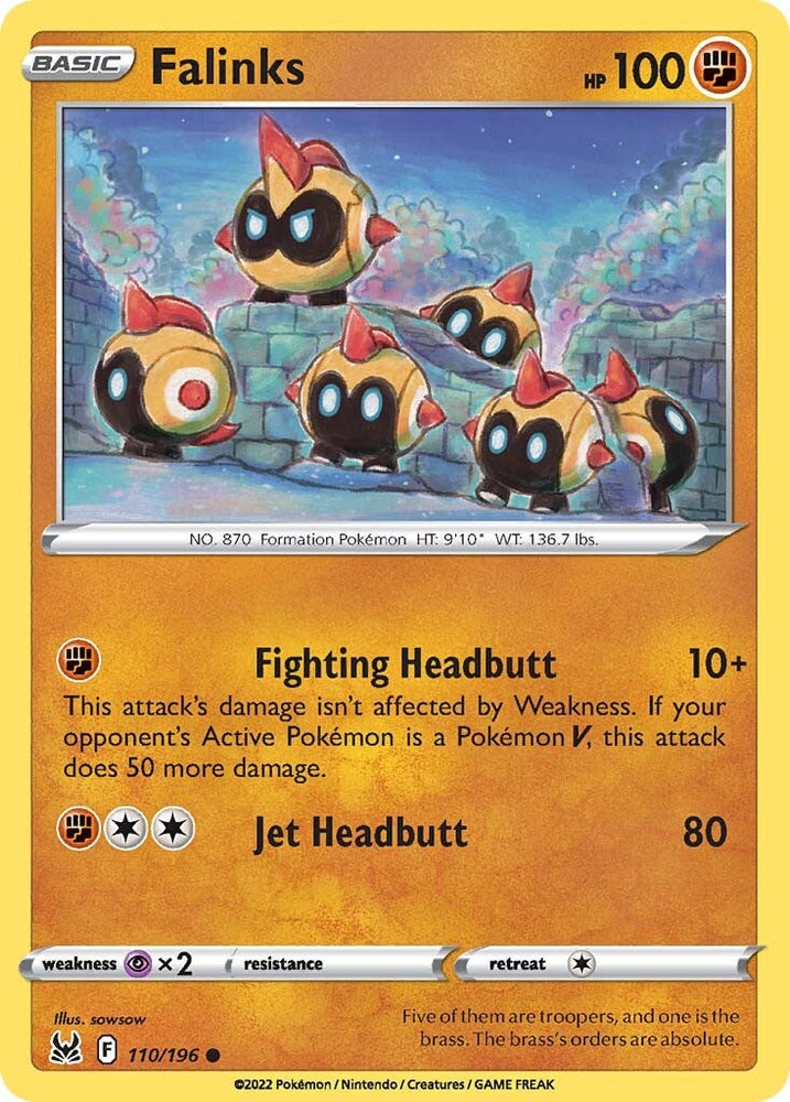 Pokemon | Falinks (110/196) [Sword & Shield: Lost Origin] | The Nerd Merchant