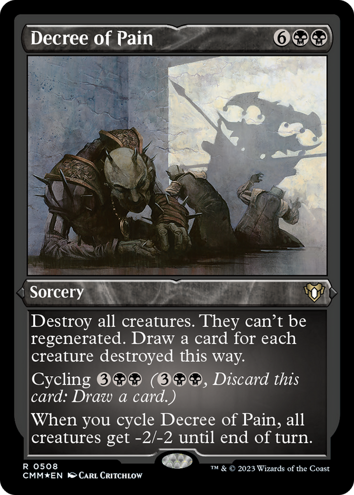 Magic | Decree of Pain (Foil Etched) [Commander Masters] | The Nerd Merchant