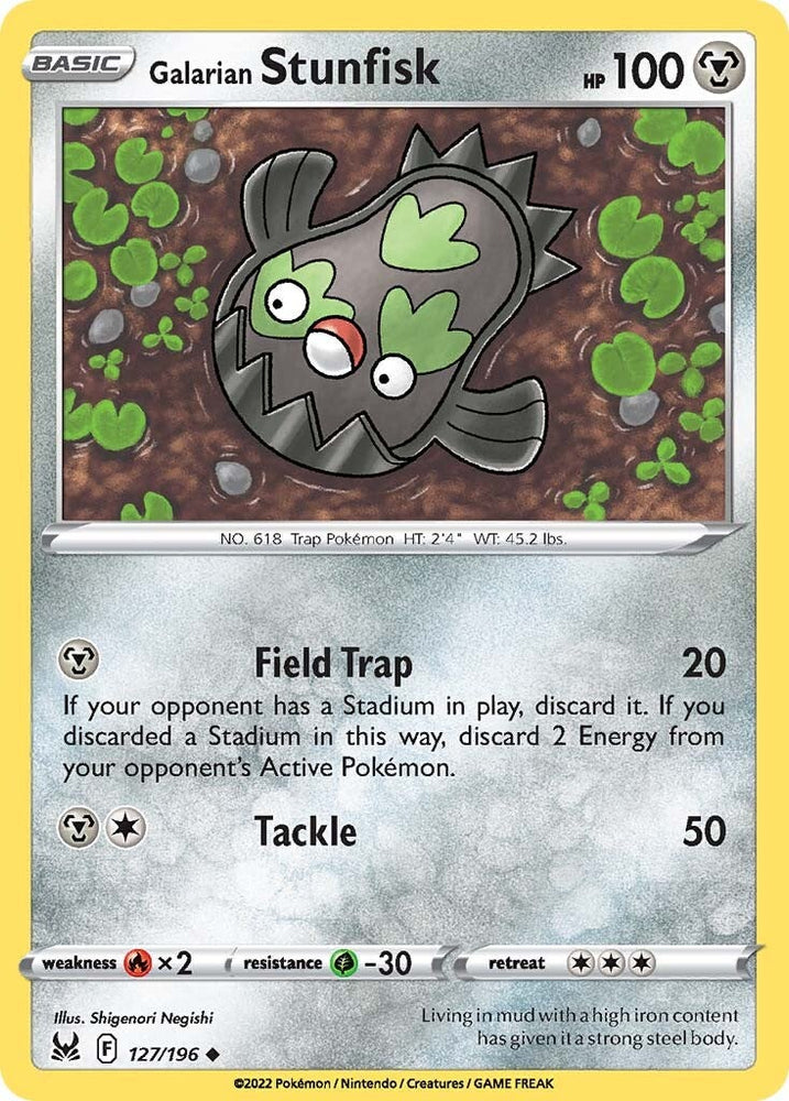 Pokemon | Galarian Stunfisk (127/196) [Sword & Shield: Lost Origin] | The Nerd Merchant