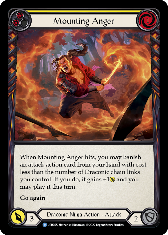 Flesh and Blood TCG | Mounting Anger (Yellow) [UPR055] (Uprising) | The Nerd Merchant