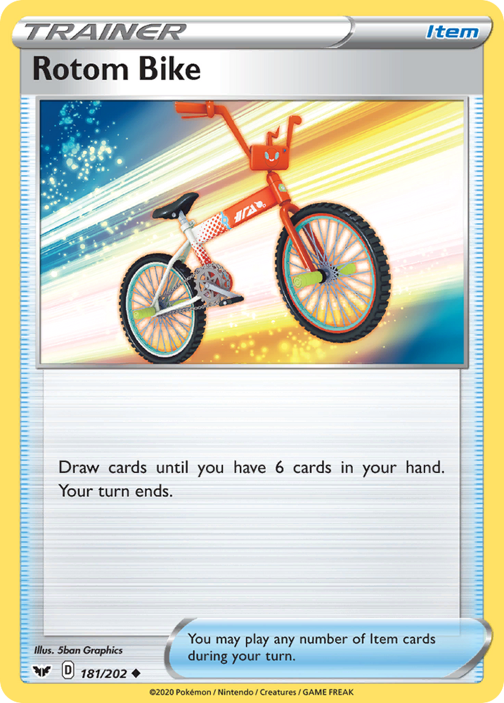Pokemon | Rotom Bike (181/202) [Sword & Shield: Base Set] | The Nerd Merchant