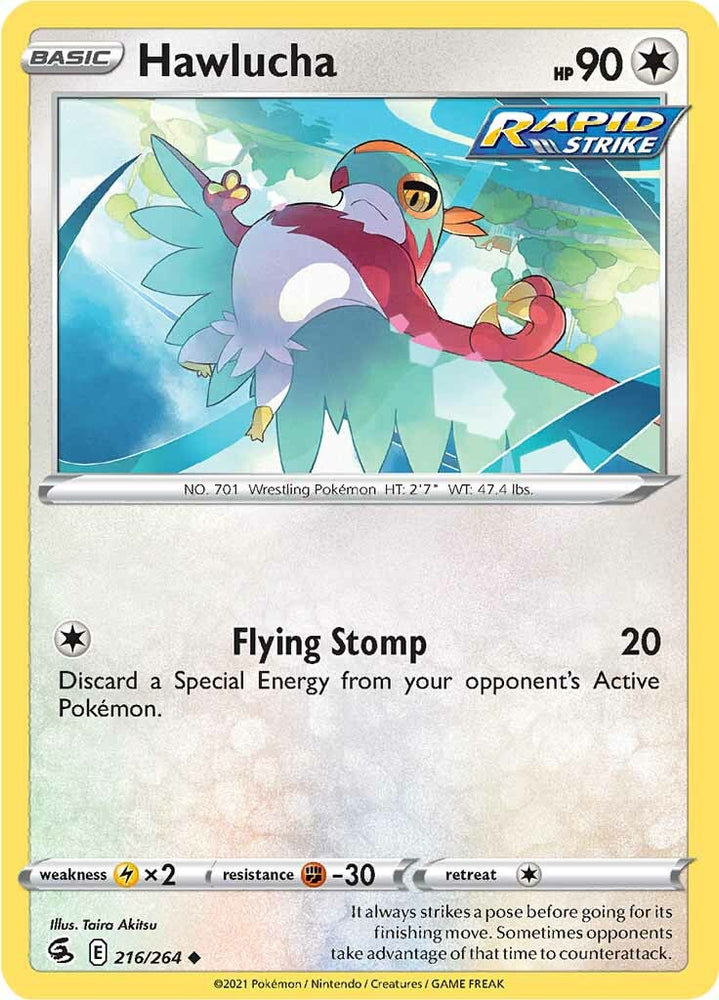 Pokemon | Hawlucha (216/264) [Sword & Shield: Fusion Strike] | The Nerd Merchant