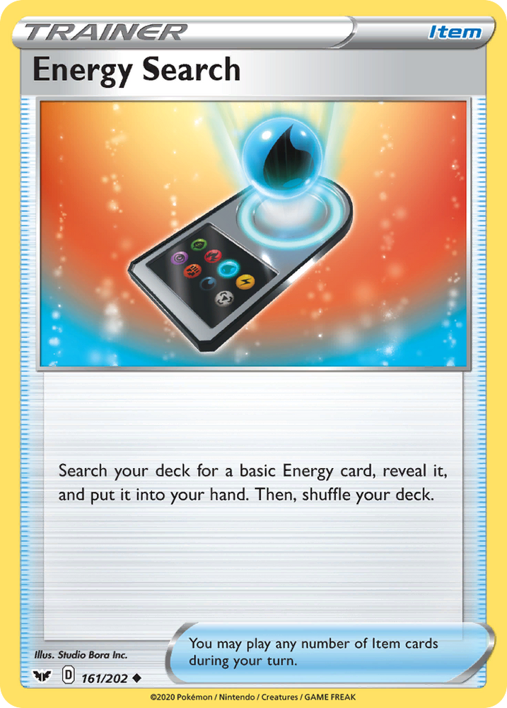 Pokemon | Energy Search (161/202) [Sword & Shield: Base Set] | The Nerd Merchant