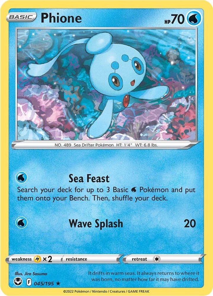 Pokemon | Phione (045/195) [Sword & Shield: Silver Tempest] | The Nerd Merchant