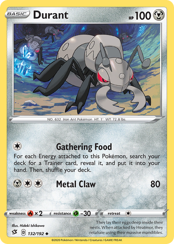 Pokemon | Durant (132/192) [Sword & Shield: Rebel Clash] | The Nerd Merchant