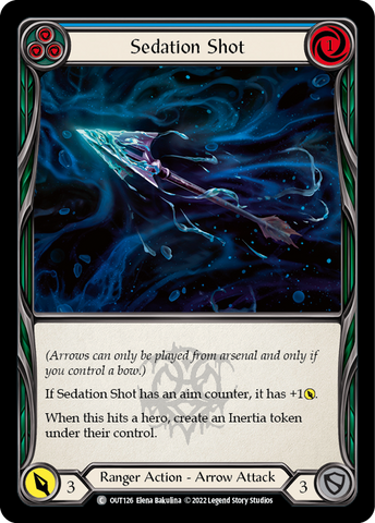 Flesh and Blood TCG | Sedation Shot (Blue) [OUT126] (Outsiders) | The Nerd Merchant