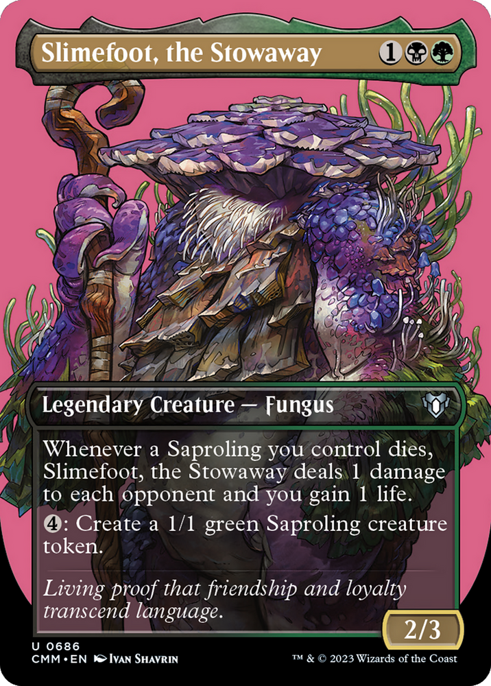 Magic | Slimefoot, the Stowaway (Borderless Profile) [Commander Masters] | The Nerd Merchant