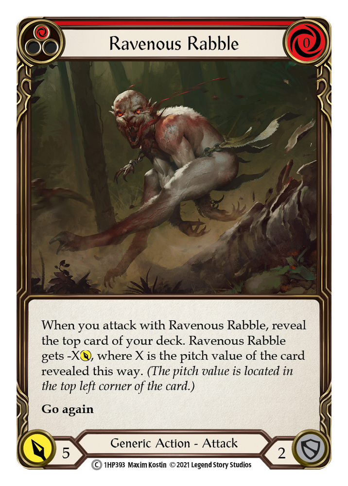 Flesh and Blood TCG | Ravenous Rabble (Red) [1HP393] (History Pack 1) | The Nerd Merchant