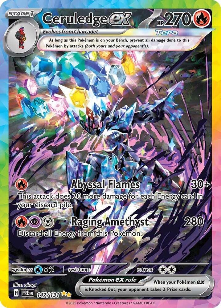 Pokemon | Ceruledge ex (147/131) [Scarlet & Violet: Prismatic Evolutions] | The Nerd Merchant