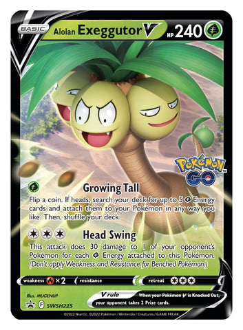 Pokemon | Alolan Exeggutor V (SWSH225) [Sword & Shield: Black Star Promos] | The Nerd Merchant