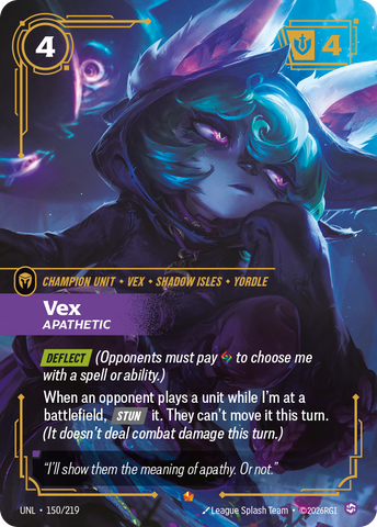 Vex - Apathetic (Foil) - Unleashed (150/219)