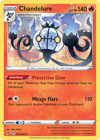Pokemon | Chandelure (033/192) [Sword & Shield: Rebel Clash] | The Nerd Merchant