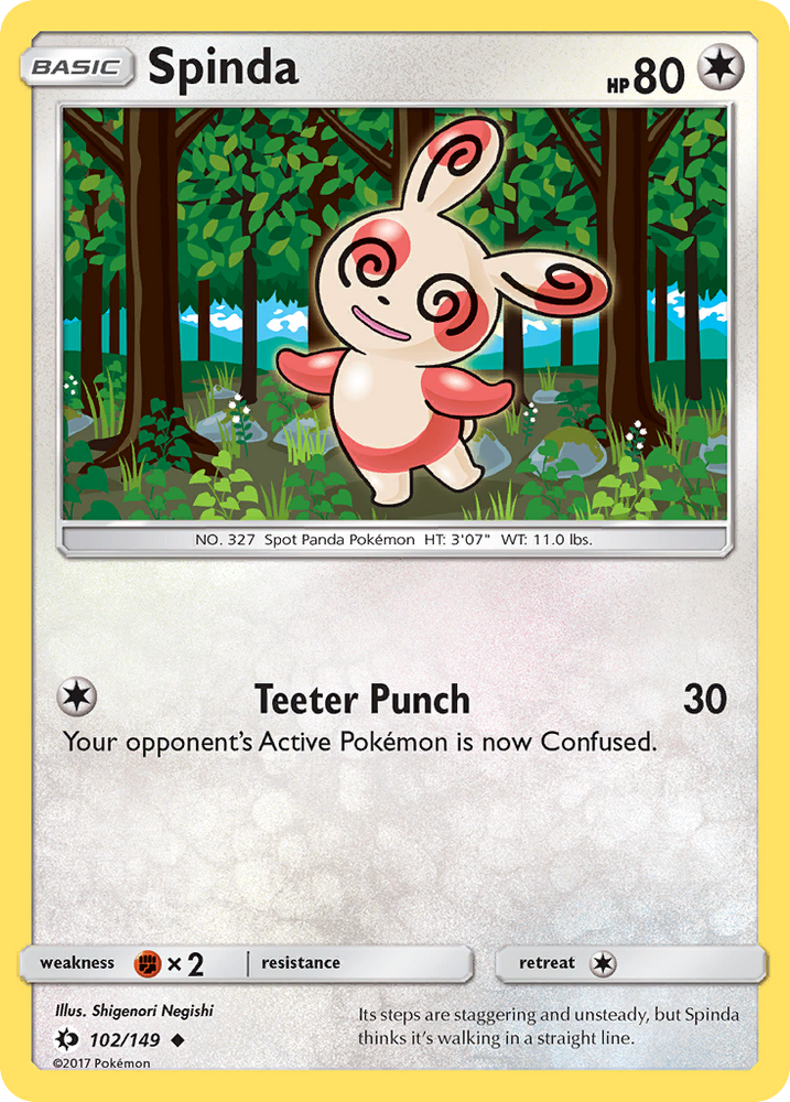 Pokemon | Spinda (102/149) [Sun & Moon: Base Set] | The Nerd Merchant