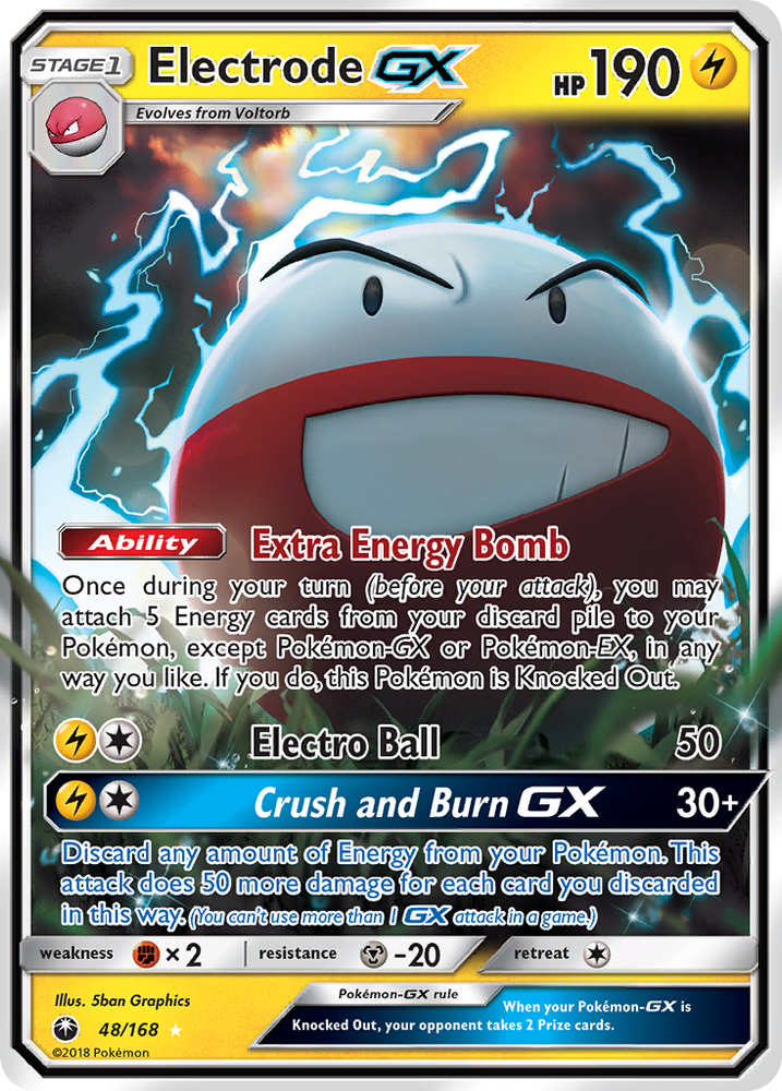 Pokemon | Electrode GX (48/168) [Sun & Moon: Celestial Storm] | The Nerd Merchant