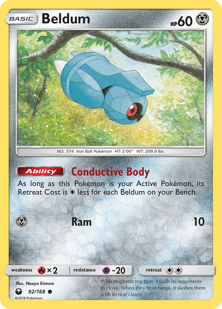 Pokemon | Beldum (92/168) [Sun & Moon: Celestial Storm] | The Nerd Merchant