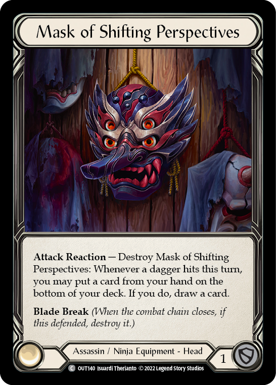 Flesh and Blood TCG | Mask of Shifting Perspectives [OUT140] (Outsiders)  Cold Foil | The Nerd Merchant