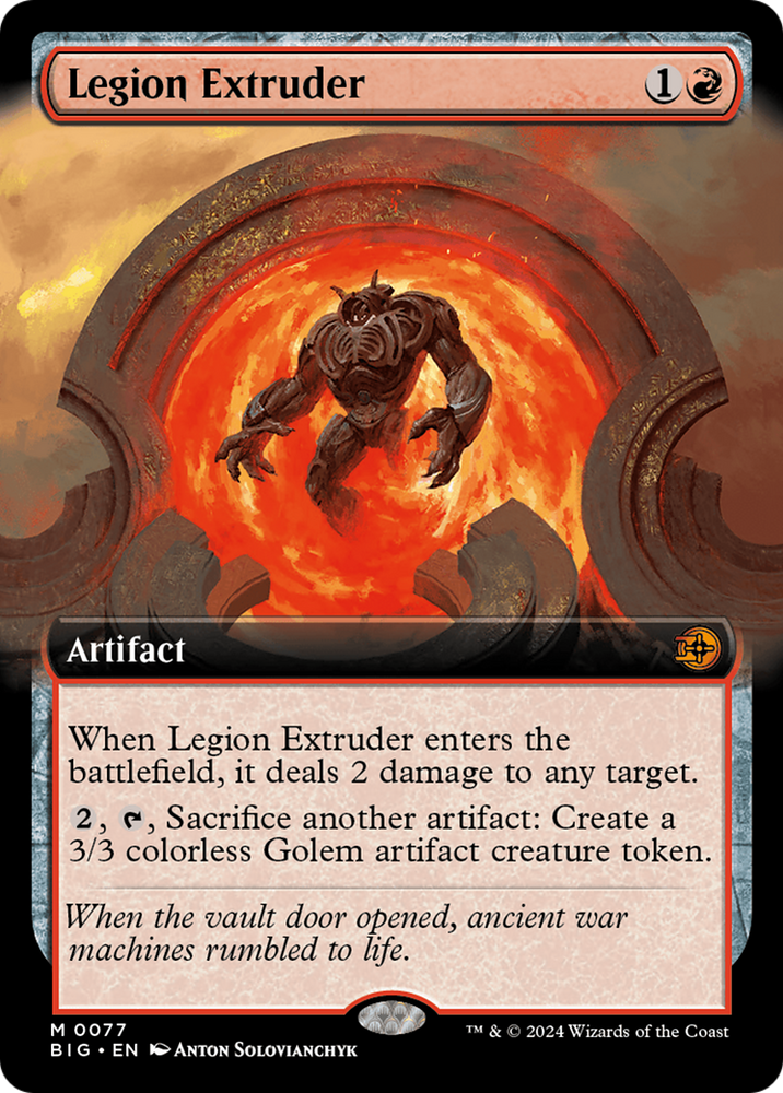 Magic | Legion Extruder (Extended Art) [Outlaws of Thunder Junction: The Big Score] | The Nerd Merchant
