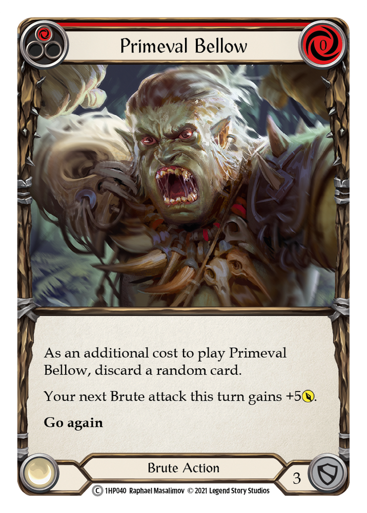 Flesh and Blood TCG | Primeval Bellow (Red) [1HP040] (History Pack 1) | The Nerd Merchant