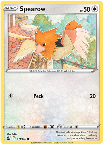 Pokemon | Spearow (111/163) [Sword & Shield: Battle Styles] | The Nerd Merchant
