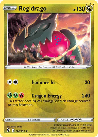 Pokemon | Regidrago (124/203) [Sword & Shield: Evolving Skies] | The Nerd Merchant