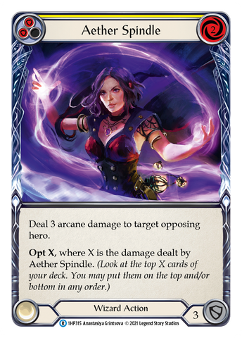 Flesh and Blood TCG | Aether Spindle (Yellow) [1HP315] (History Pack 1) | The Nerd Merchant