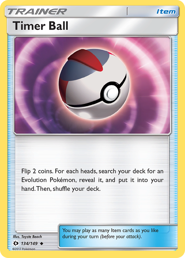 Pokemon | Timer Ball (134/149) [Sun & Moon: Base Set] | The Nerd Merchant