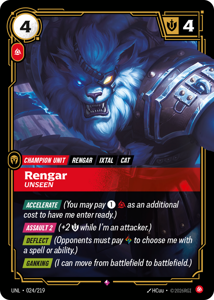 Rengar - Unseen (Foil) - Unleashed (024/219)