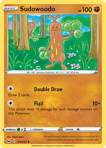Pokemon | Sudowoodo (100/202) [Sword & Shield: Base Set] | The Nerd Merchant