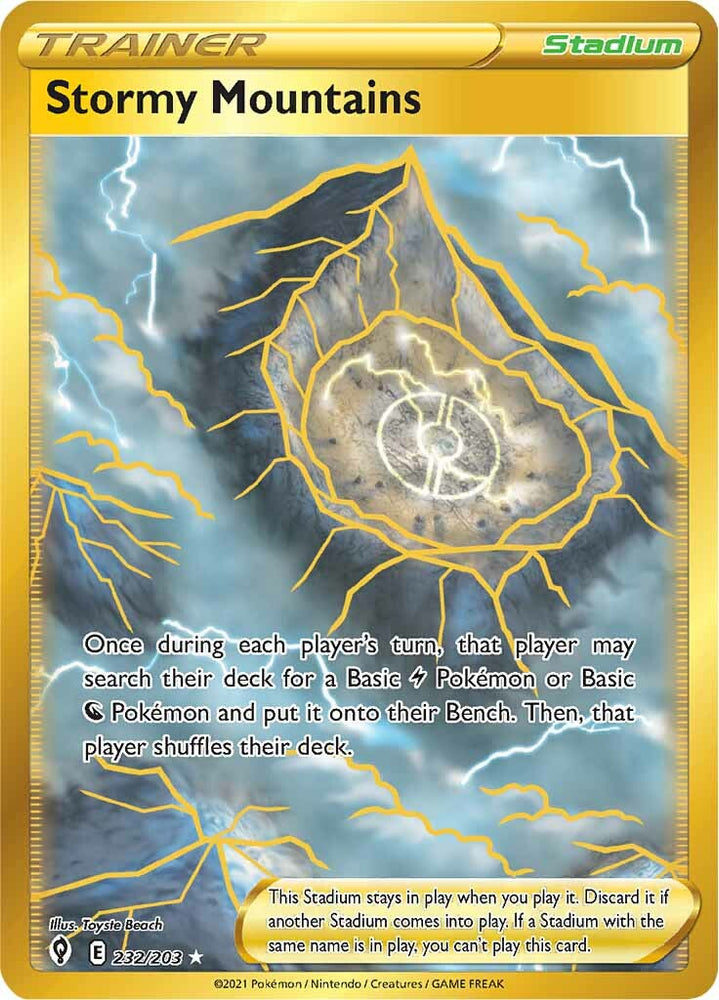 Pokemon | Stormy Mountains (232/203) [Sword & Shield: Evolving Skies] | The Nerd Merchant