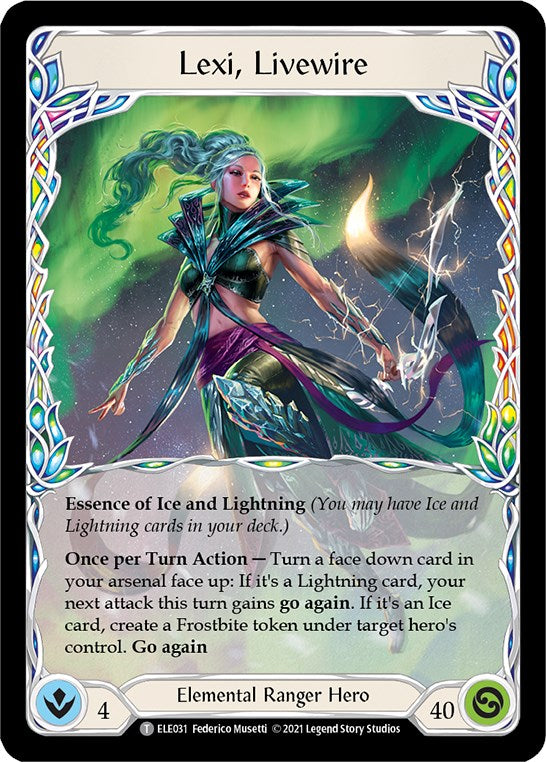 Flesh and Blood TCG | Lexi, Livewire // Lexi [ELE031 // ELE032] (Tales of Aria) | The Nerd Merchant