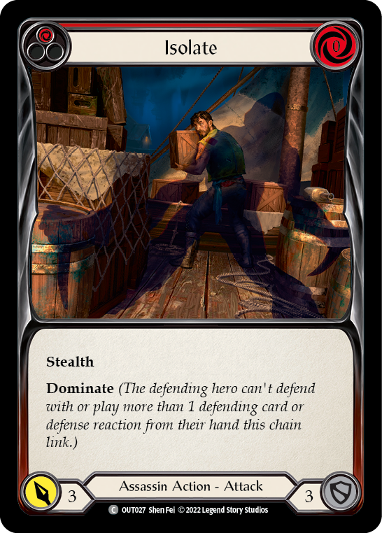 Flesh and Blood TCG | Isolate (Red) [OUT027] (Outsiders) | The Nerd Merchant
