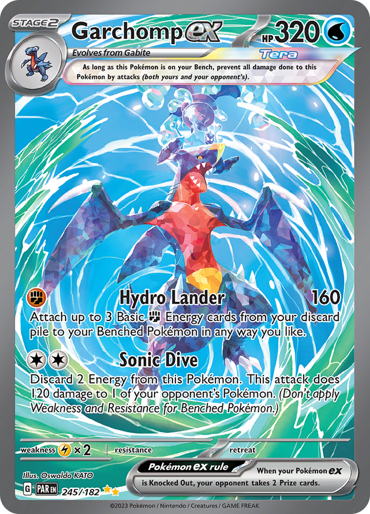 Pokemon | Garchomp ex (245/182) [Scarlet & Violet: Paradox Rift] | The Nerd Merchant