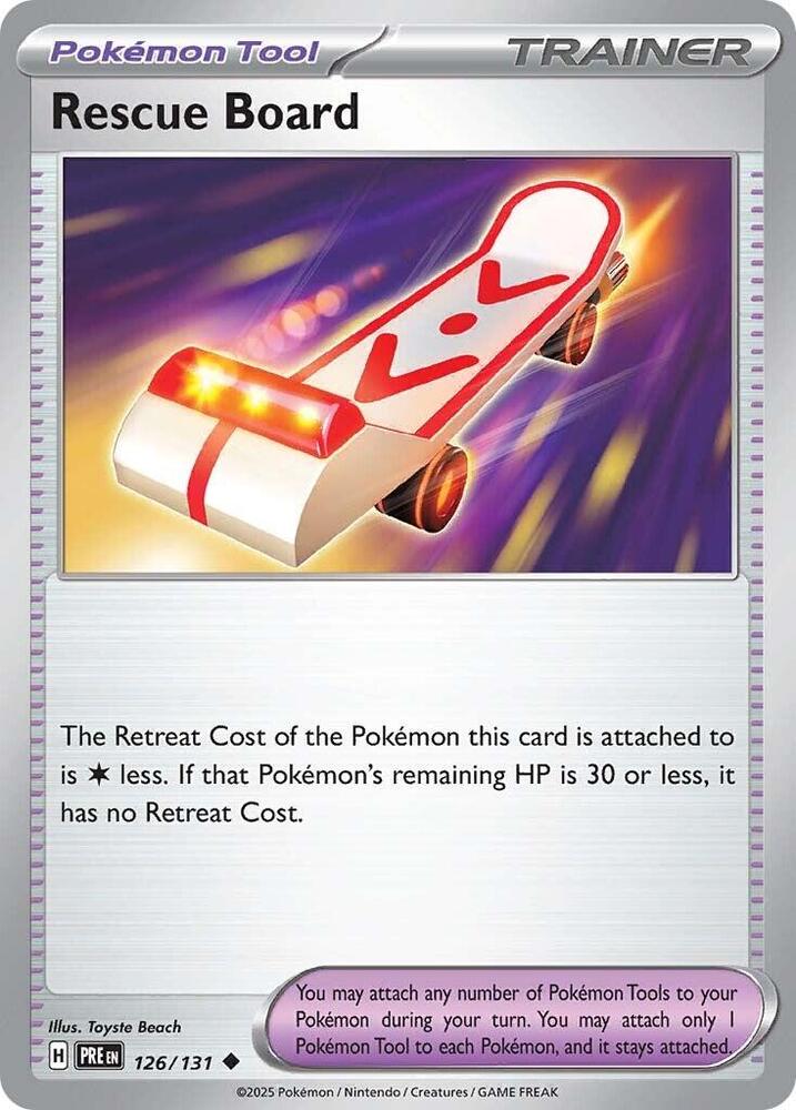 Pokemon | Rescue Board (126/131) [Scarlet & Violet: Prismatic Evolutions] | The Nerd Merchant