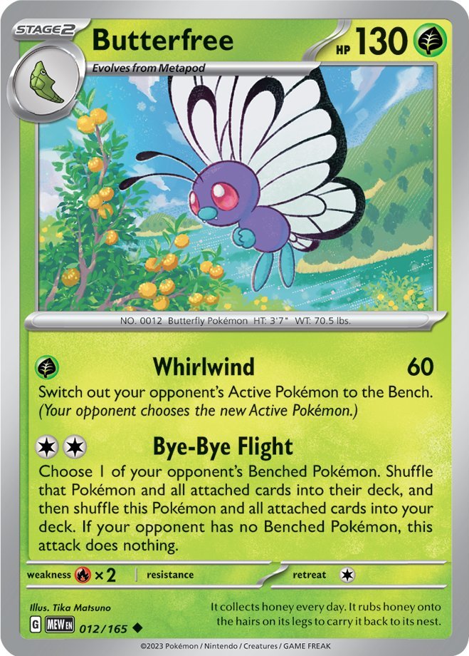 Pokemon | Butterfree (012/165) [Scarlet & Violet 151] | The Nerd Merchant