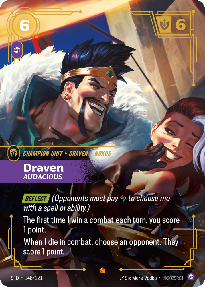 Draven, Audacious (Foil) - Spiritforged #148