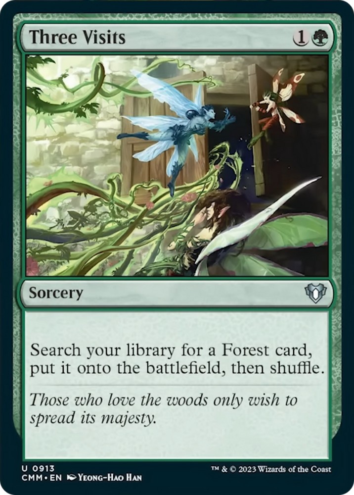 Magic | Three Visits [Commander Masters] | The Nerd Merchant