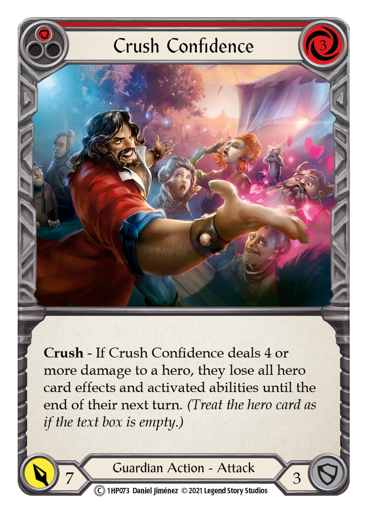 Flesh and Blood TCG | Crush Confidence (Red) [1HP073] (History Pack 1) | The Nerd Merchant