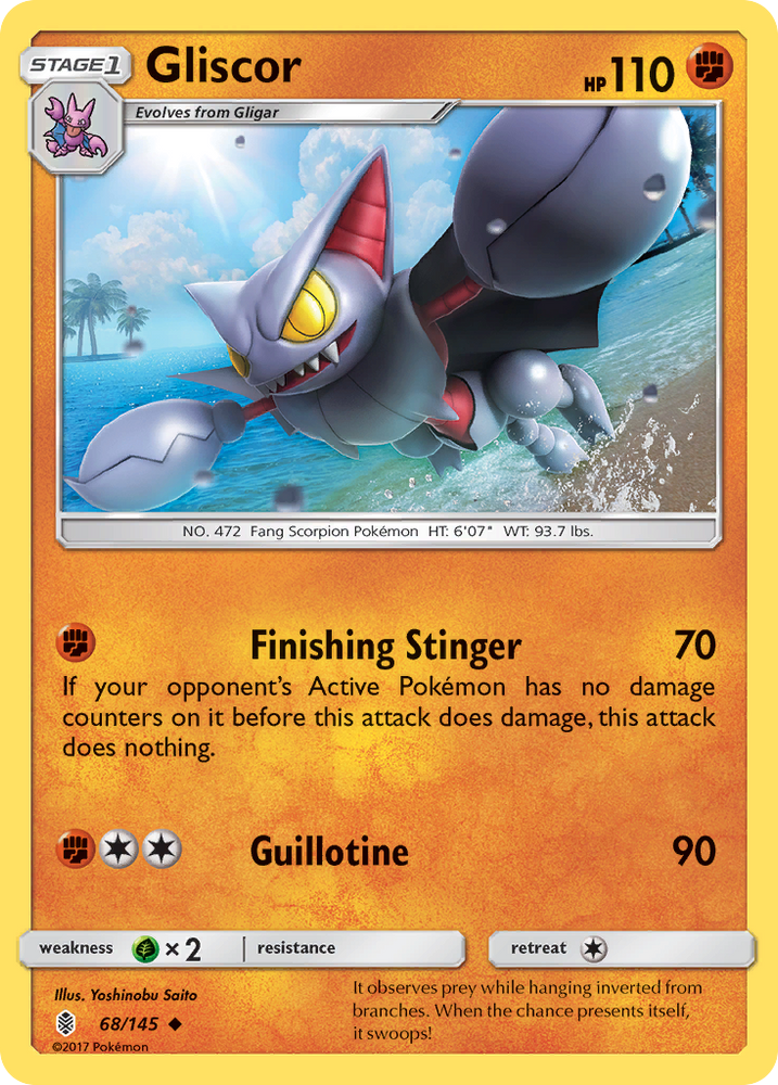Pokemon | Gliscor (68/145) [Sun & Moon: Guardians Rising] | The Nerd Merchant