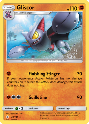 Pokemon | Gliscor (68/145) [Sun & Moon: Guardians Rising] | The Nerd Merchant