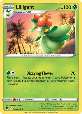 Pokemon | Lilligant (010/203) [Sword & Shield: Evolving Skies] | The Nerd Merchant