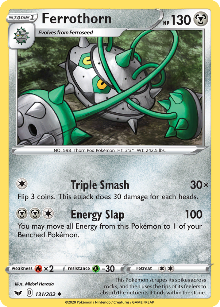 Pokemon | Ferrothorn (131/202) [Sword & Shield: Base Set] | The Nerd Merchant