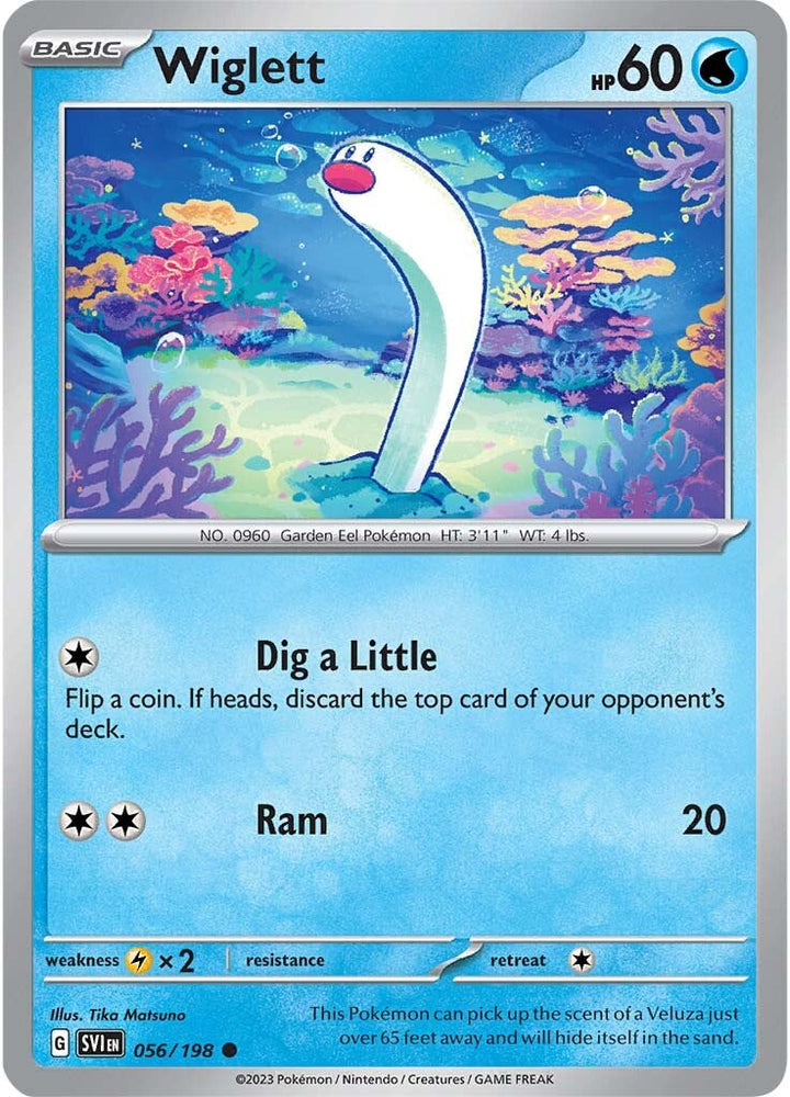 Pokemon | Wiglett (056/198) [Scarlet & Violet: Base Set] | The Nerd Merchant
