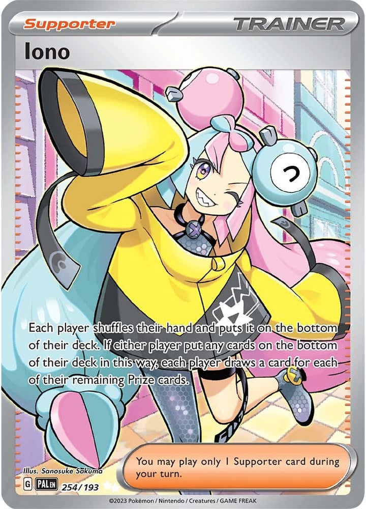 Pokemon | Iono (254/193) [Scarlet & Violet: Paldea Evolved] | The Nerd Merchant