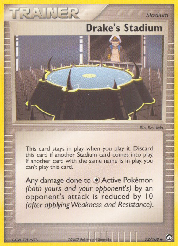Pokemon | Drake's Stadium (72/108) [EX: Power Keepers] | The Nerd Merchant