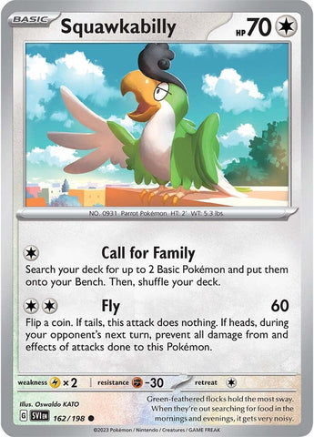 Pokemon | Squawkabilly (162/198) [Scarlet & Violet: Base Set] | The Nerd Merchant
