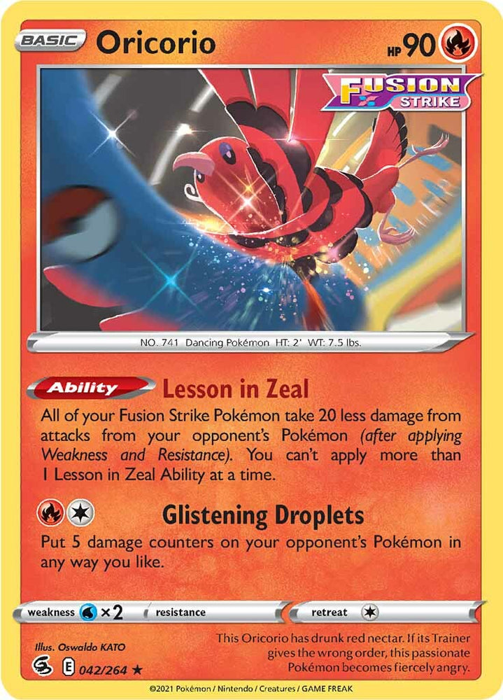 Pokemon | Oricorio (042/264) [Sword & Shield: Fusion Strike] | The Nerd Merchant